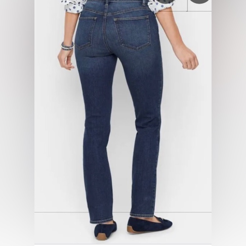 Talbots / Blue / straight leg jeans -Size 10 /Ultra-flattering - Picture 2 of 12